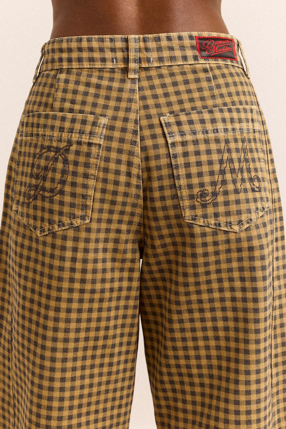 DAMSON MADDER  FELIX CHECK DENIM QUINCE GINGHAM