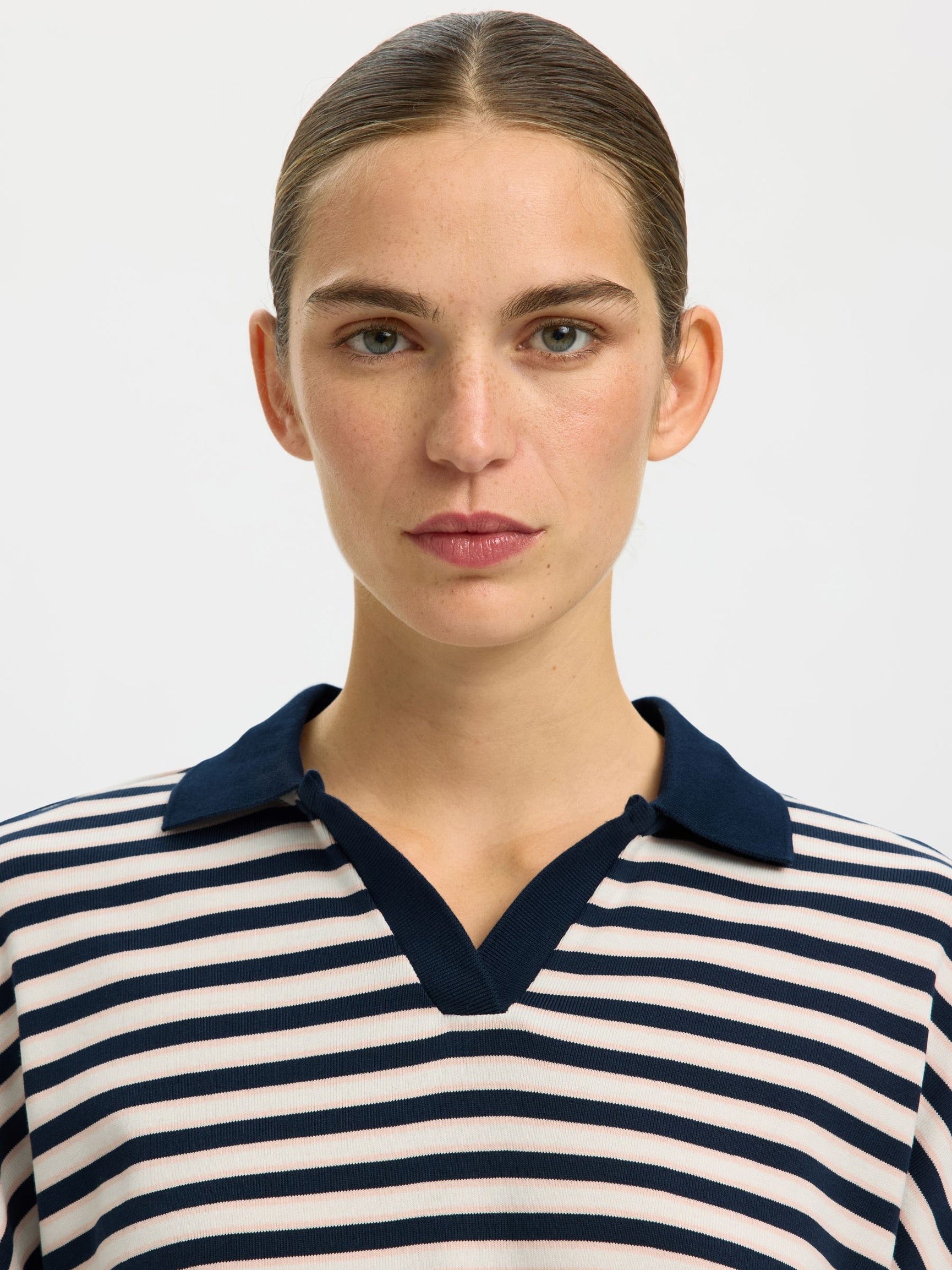 SLF MILLY LS EGRET STRIPE