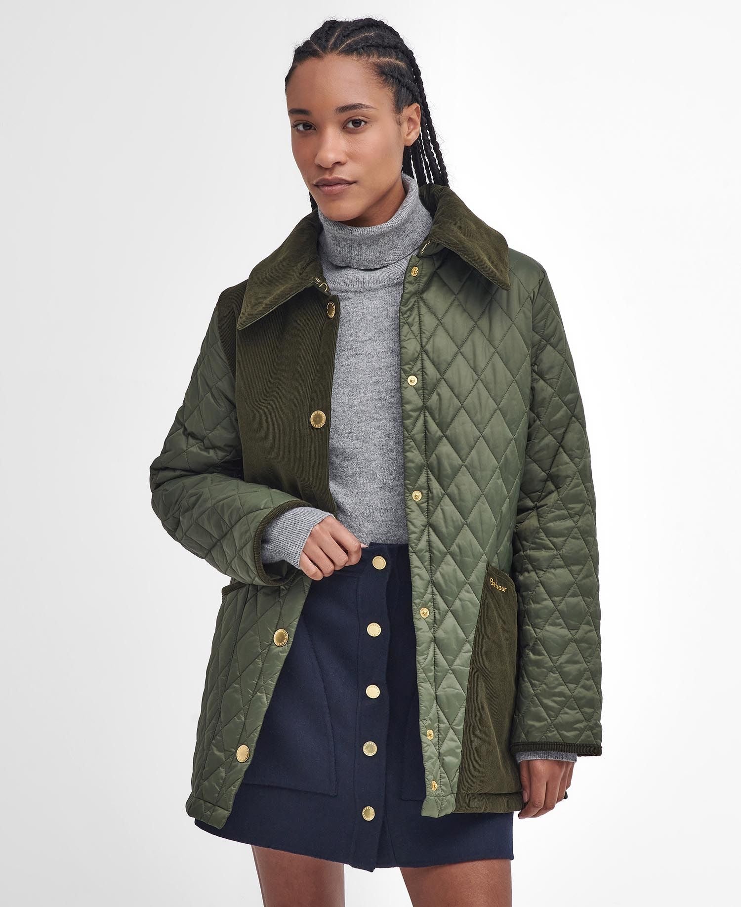 BARBOUR  REETH QUILT OLIVE