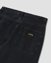 STANRAY WIDE 5 STONEWASHED BLACK JEANS