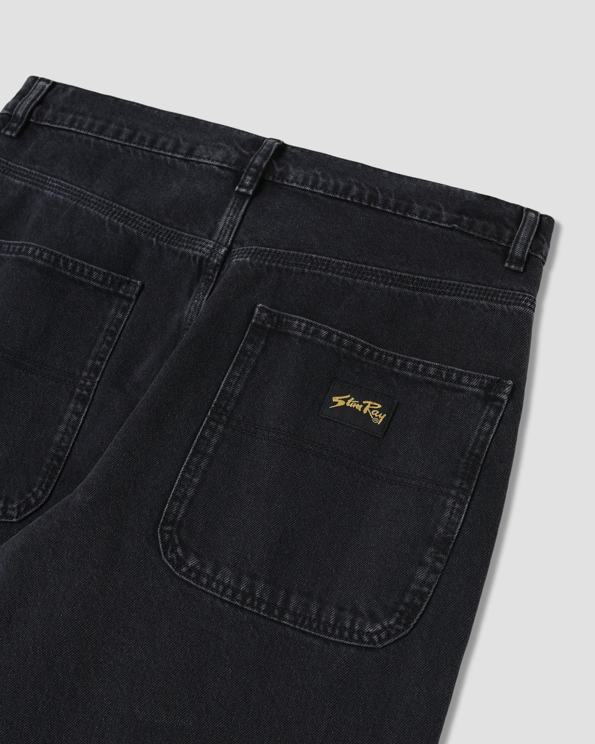 STANRAY WIDE 5 STONEWASHED BLACK JEANS