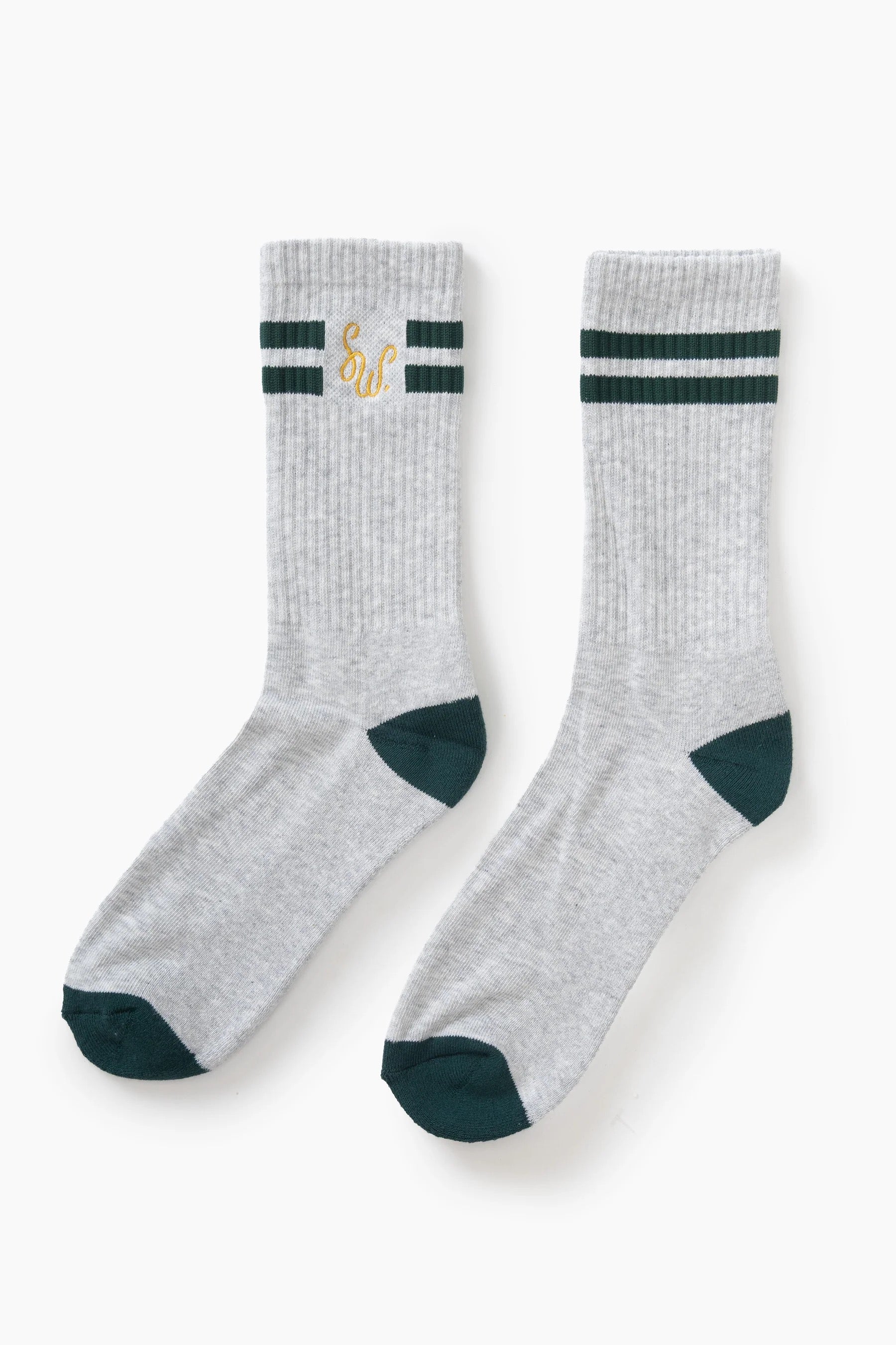 SERVICE WORKS MONOGRAM SOCKS HEATHER.