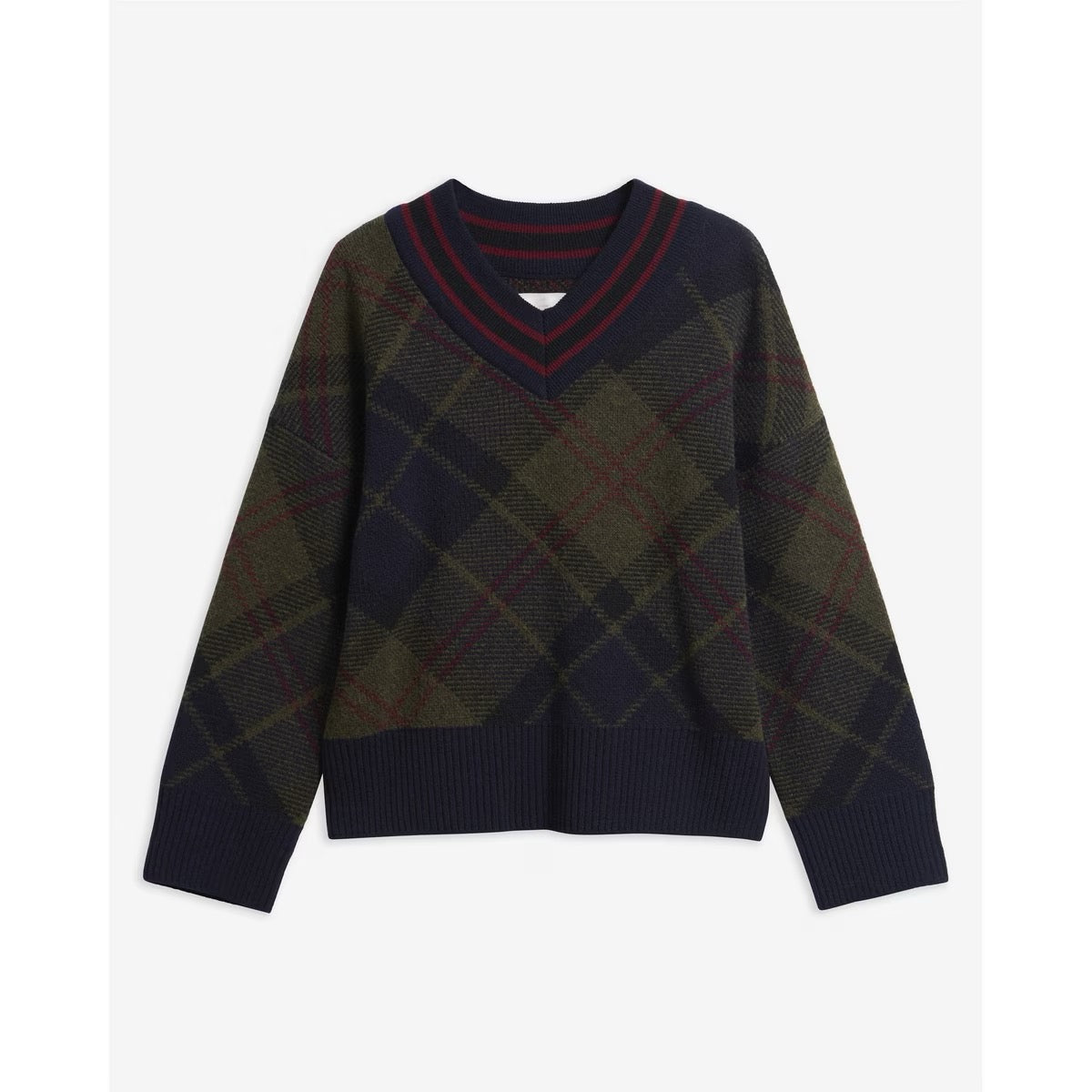 BARBOUR  SHAE KNIT SHADOW CLASSIC TARTAN