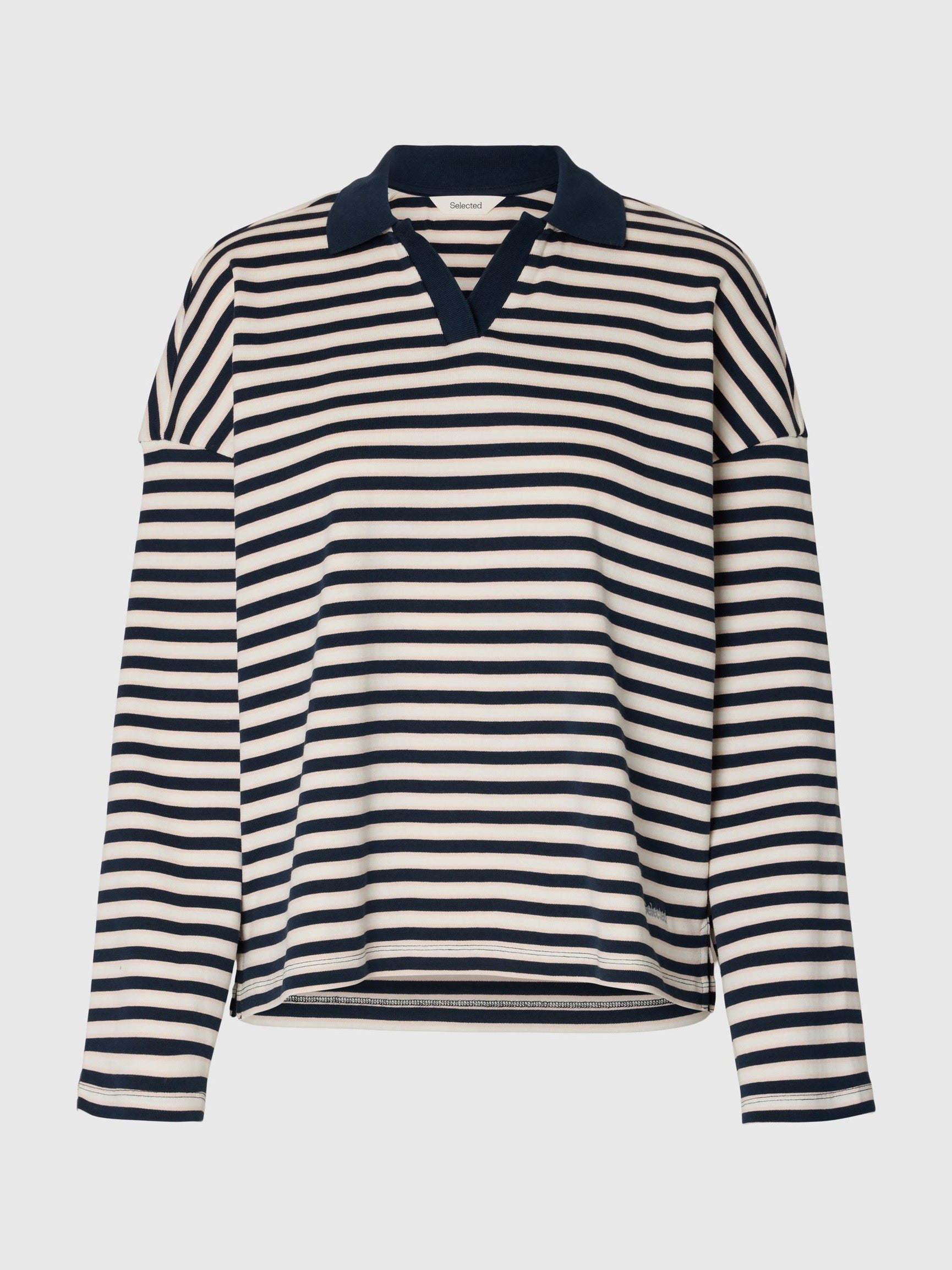 SLF MILLY LS EGRET STRIPE