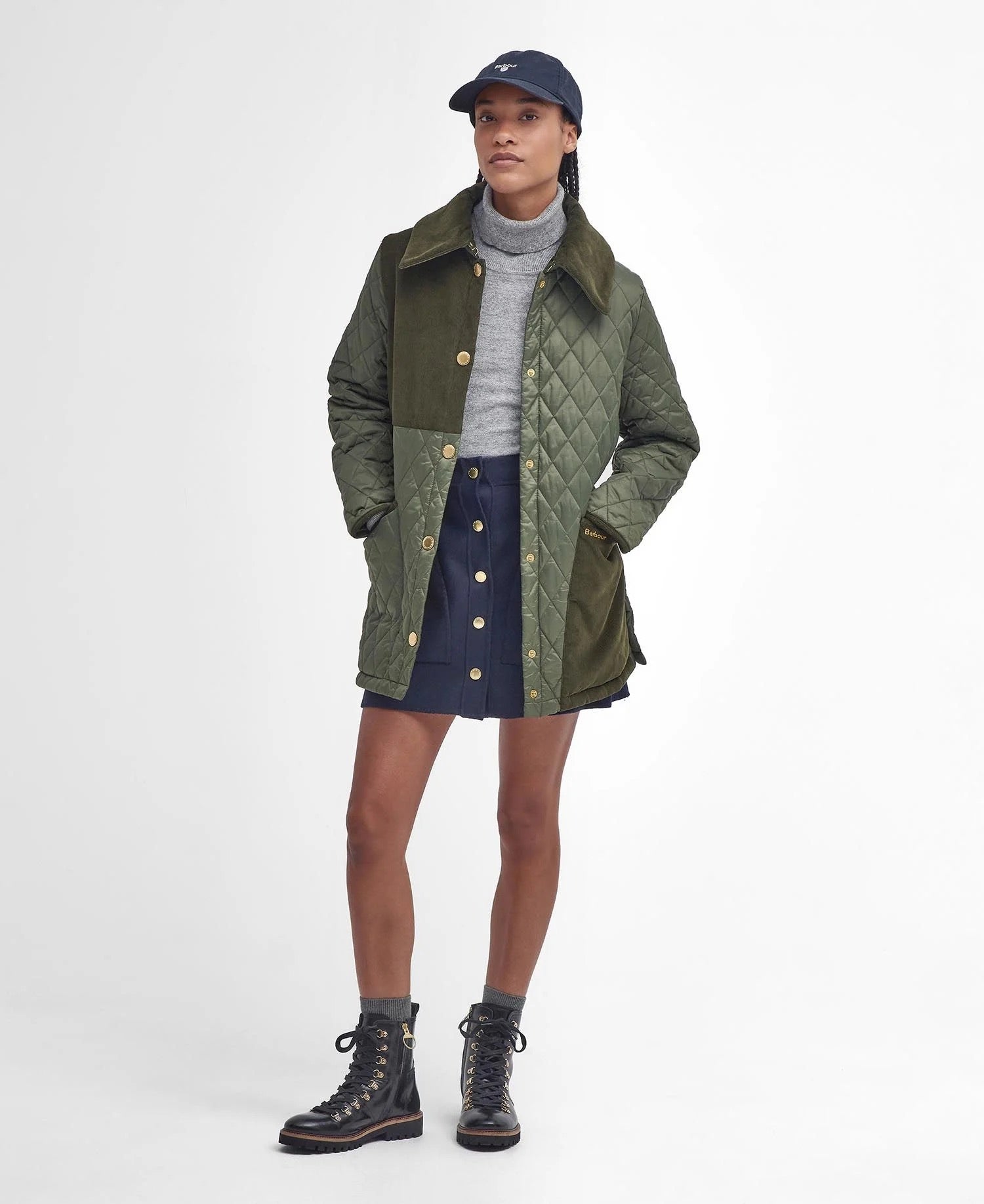 BARBOUR  REETH QUILT OLIVE