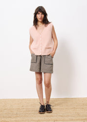 FRNCH MELIZA ROSE PALE TANK TOP