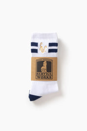 SERVICE WORKS  MONOGRAM SOCKS White