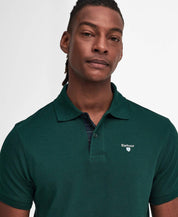 BARBOUR TARTAN PIQUE POLO LAUERL GREEN