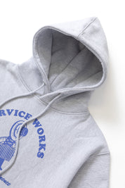 SERVICE WORKS MAINTAINENCE HOOD HEATHER GREY
