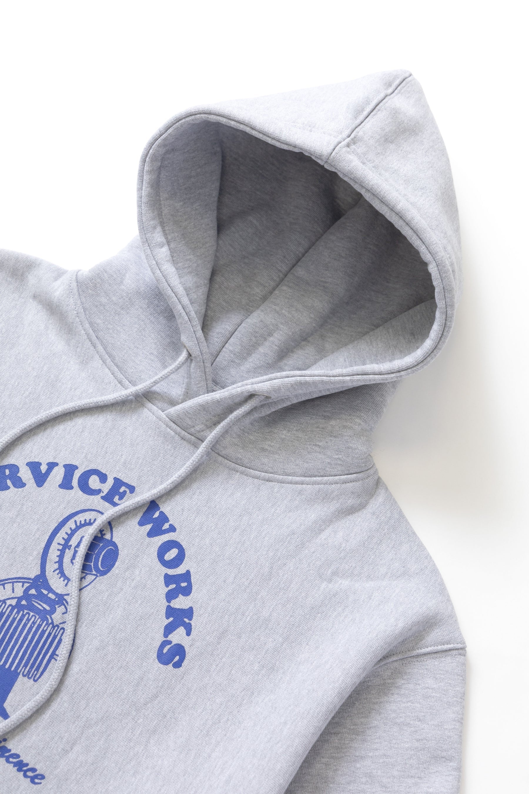 SERVICE WORKS MAINTAINENCE HOOD HEATHER GREY