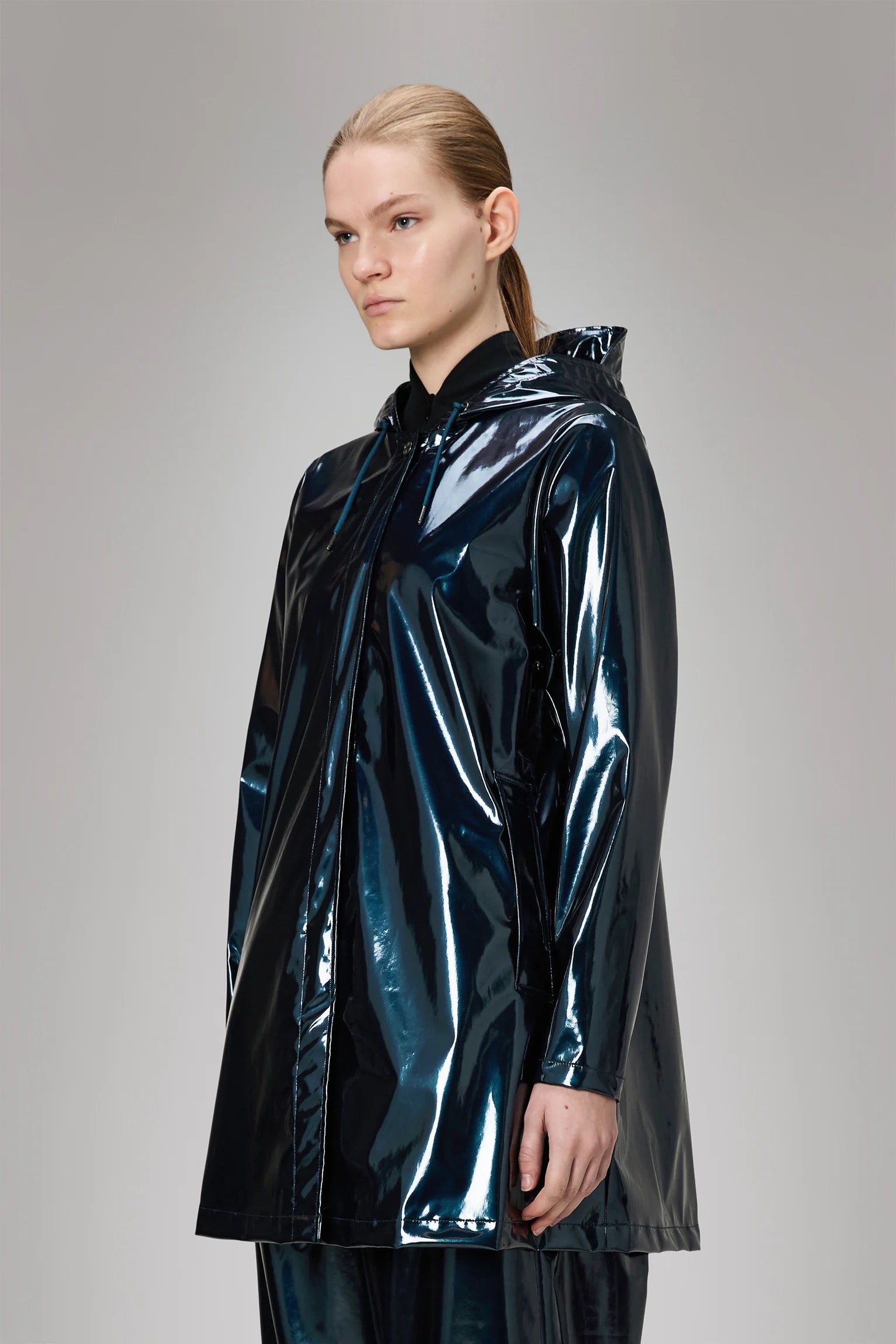 RAINS  A-LINE JACKET SPILL