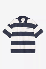 CARHARTT WIP DELRAY POLO DELRAY STRIPE BLUE