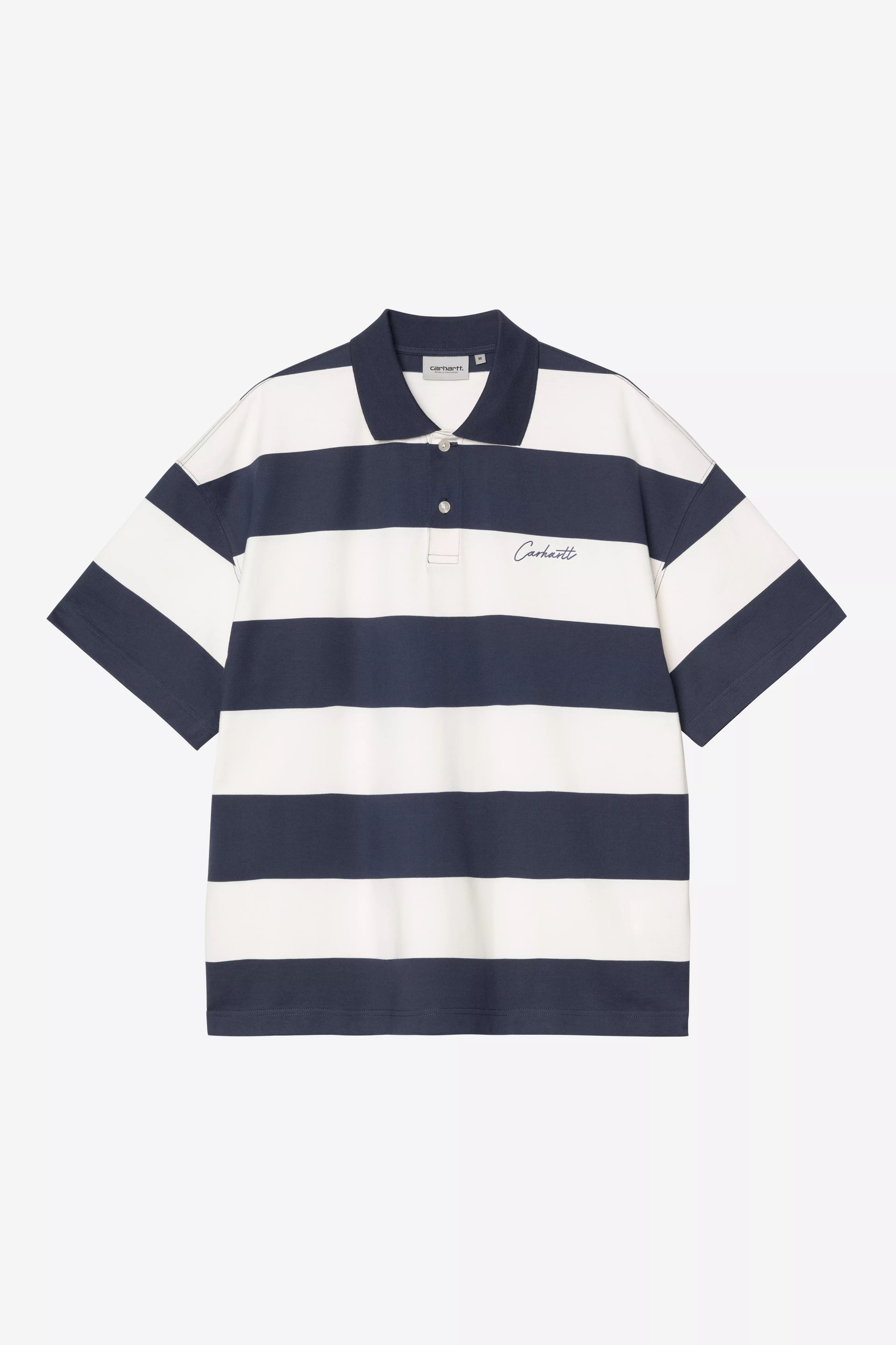 CARHARTT WIP DELRAY POLO DELRAY STRIPE BLUE