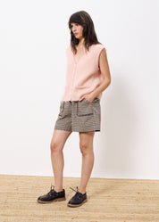FRNCH MELIZA ROSE PALE TANK TOP