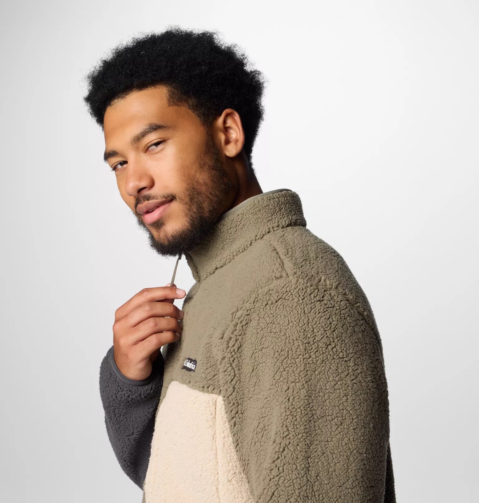 COLUMBIA FLEECE  MOUNTAINSIDE STONE GREEN