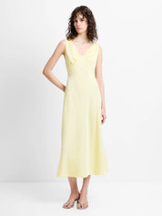 FRENCH CONNECTION  BERNICE SATIN MELLOW YELLOW