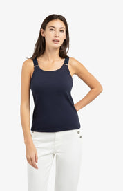YAYA SINGLET NAVY BLAZER BLUE
