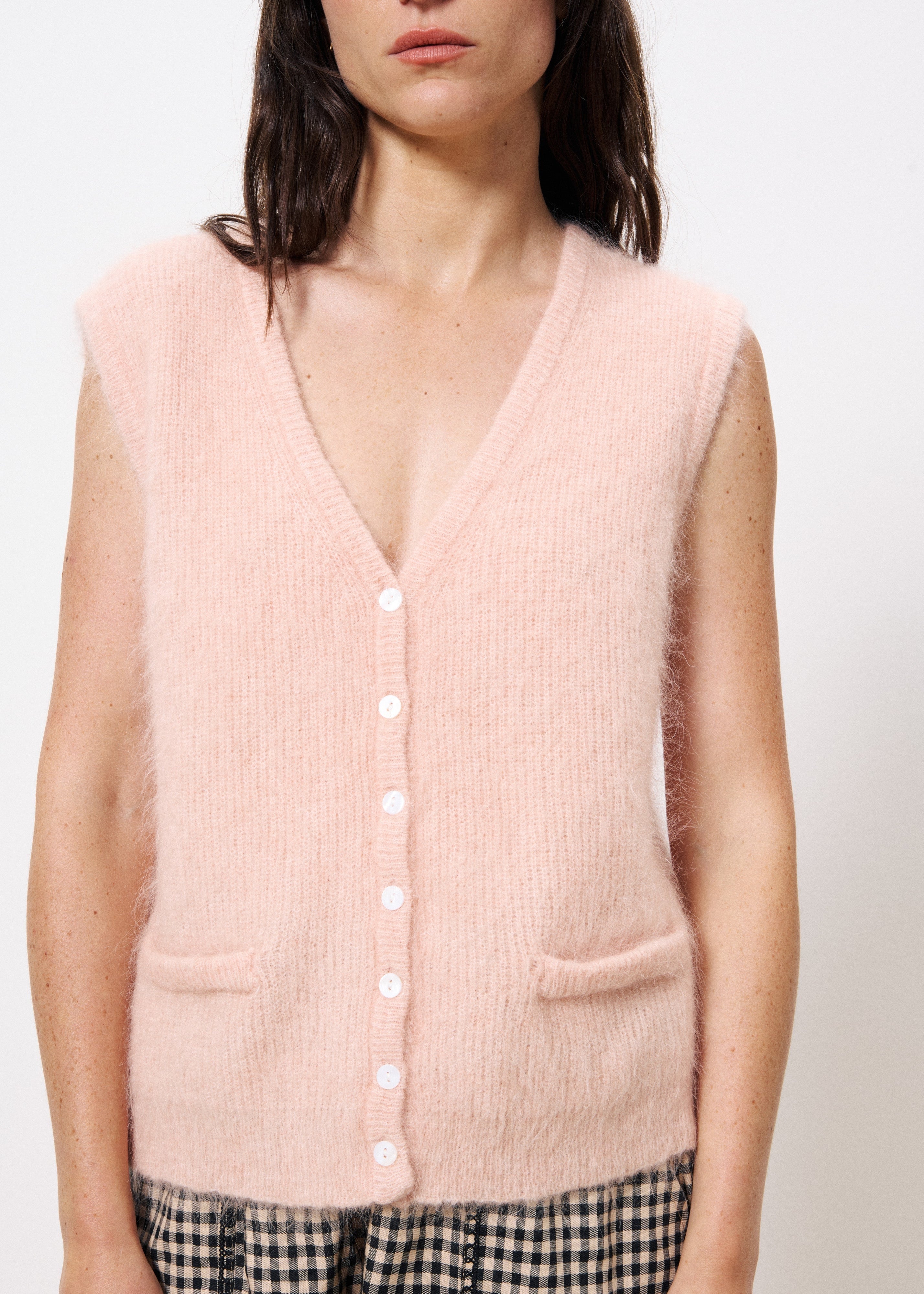 FRNCH MELIZA ROSE PALE TANK TOP