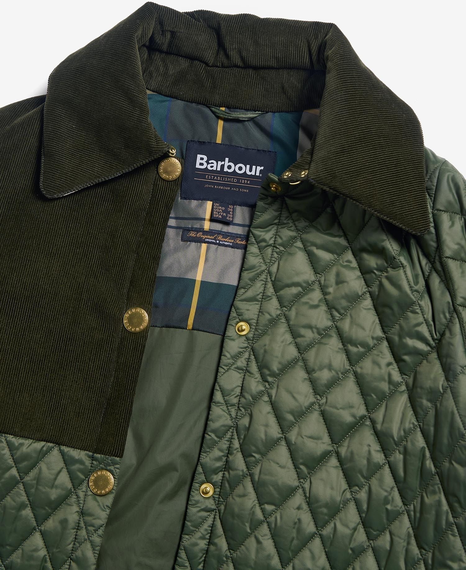 BARBOUR  REETH QUILT OLIVE