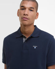 BARBOUR TARTAN PIQUE POLO NEW NAVY