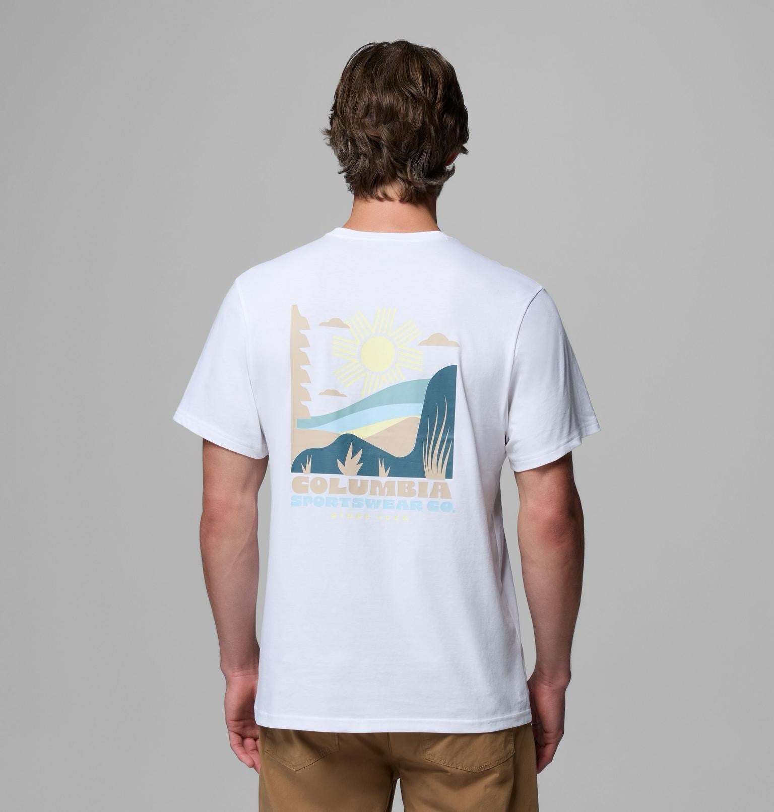 COLUMBIA OUTDOOR T SHIRT  WHITE