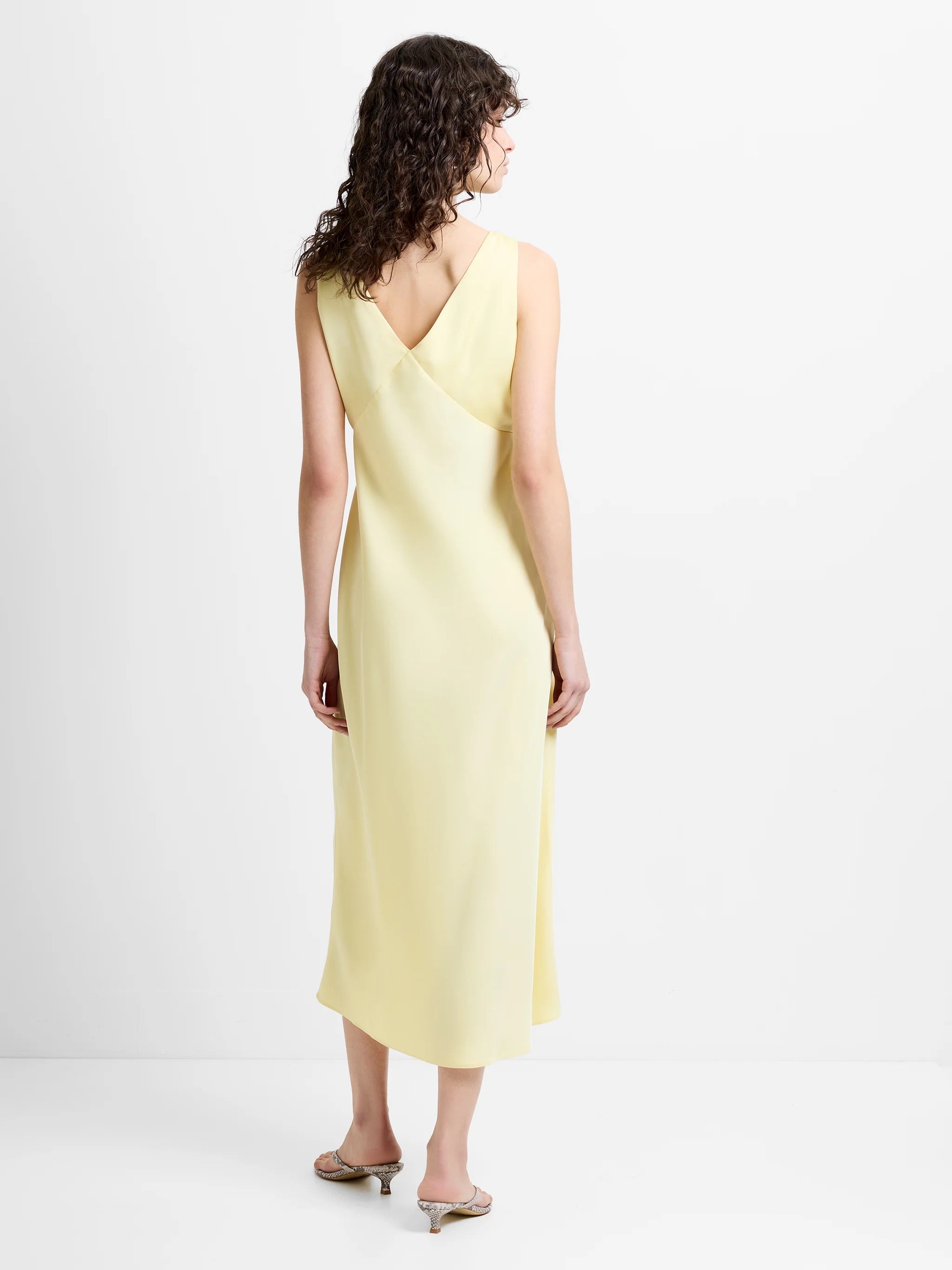 FRENCH CONNECTION  BERNICE SATIN MELLOW YELLOW