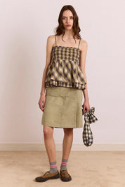 DAMSON MADDER ROO CHECK TIE BAG MULTI