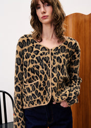 FRNCH LEOPARD LEOPARD CARDIGAN