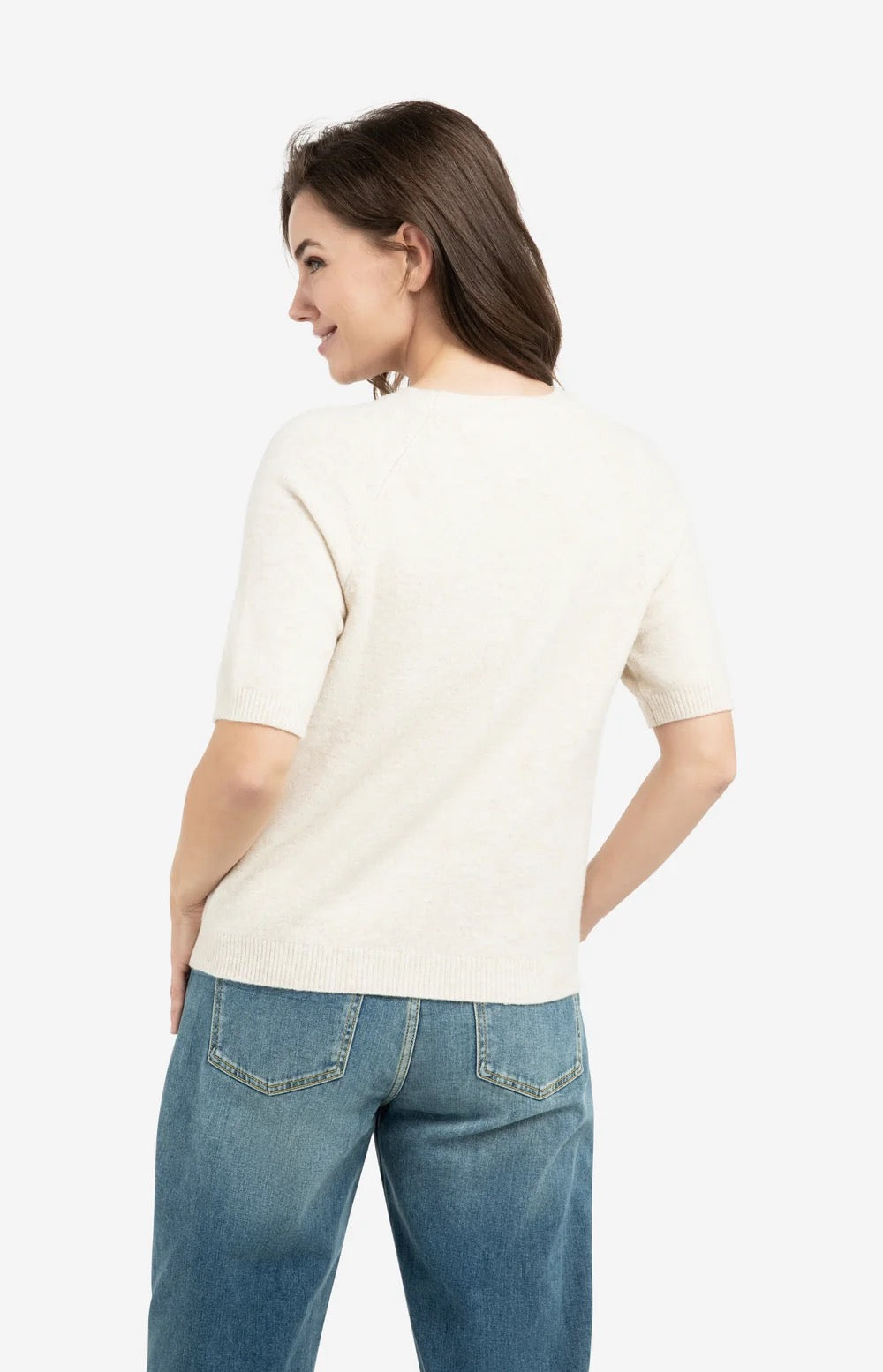 YAYA S/S JUMPER KIT BEIGE MELANGE