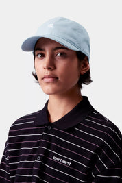 CARHARTT WIP  MADISON LOGO CAP TOURMALINE/WHITE
