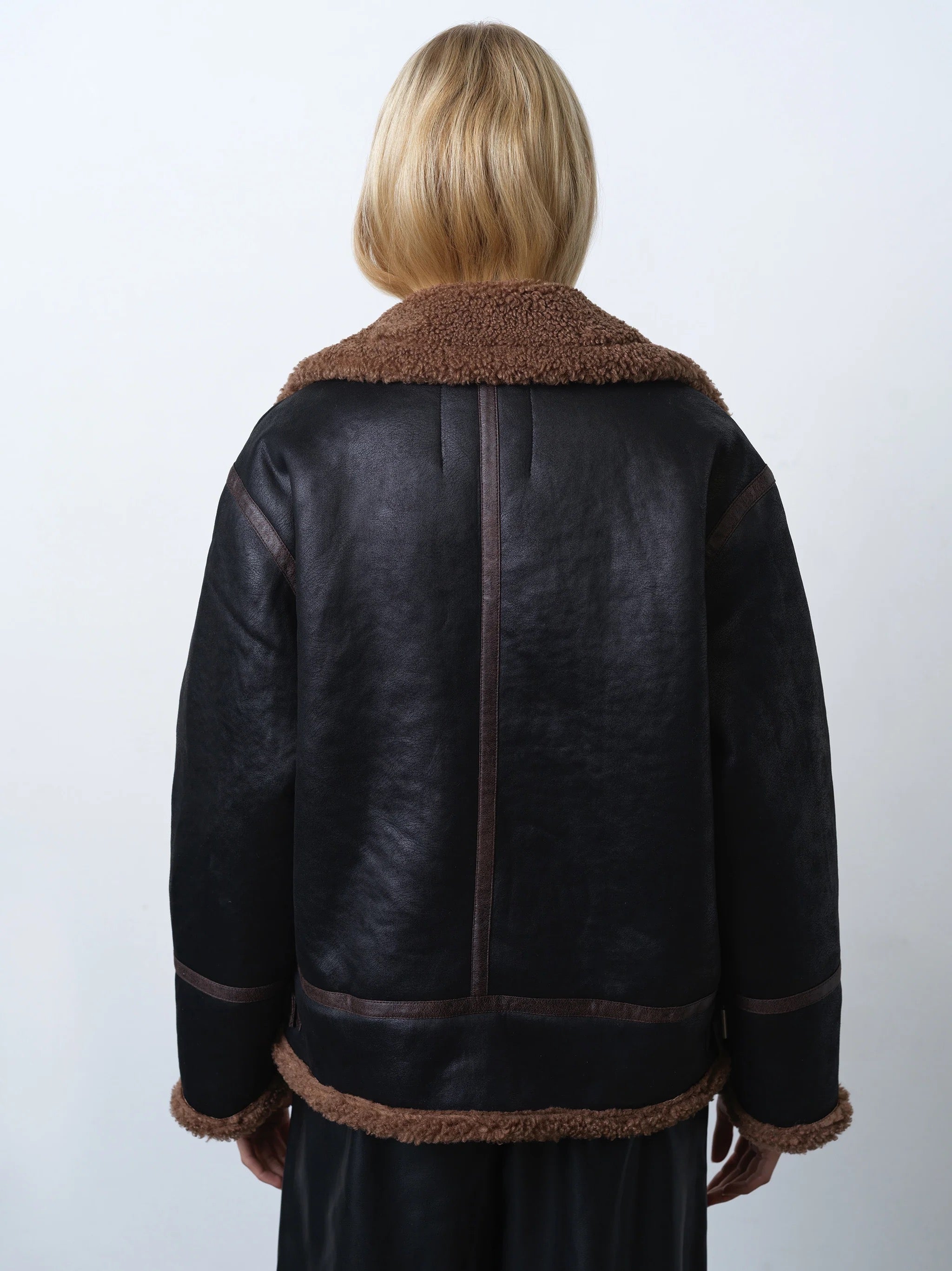 FRENCH CONNECTION  SUEDETTE BLACK/BROWN
