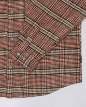 EDWIN JULIUS BURGUNDY CHECK OVERSHIRT