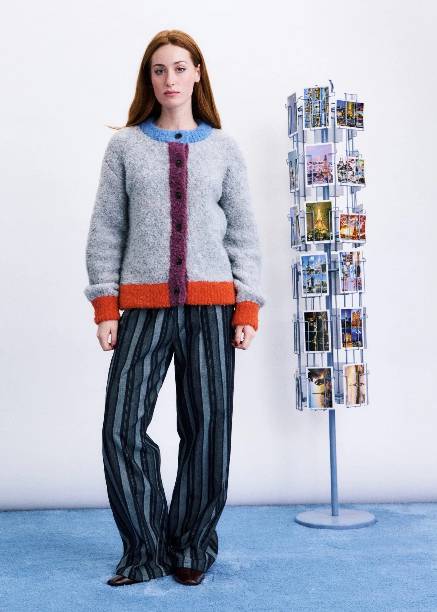 FRNCH  ITHAQUE GREY CARDIGAN