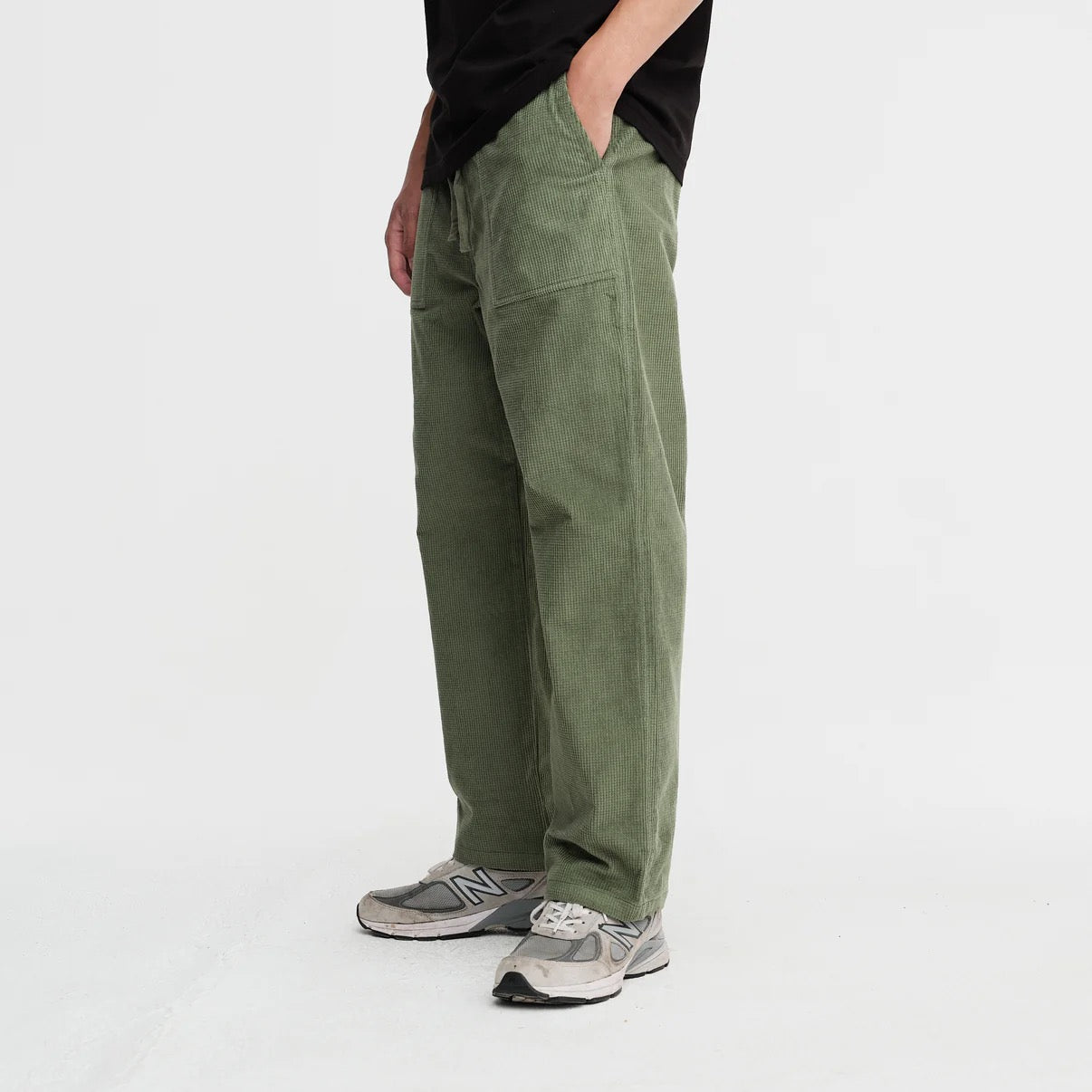 PARLEZ AMES CORD TROUSER OLIVE