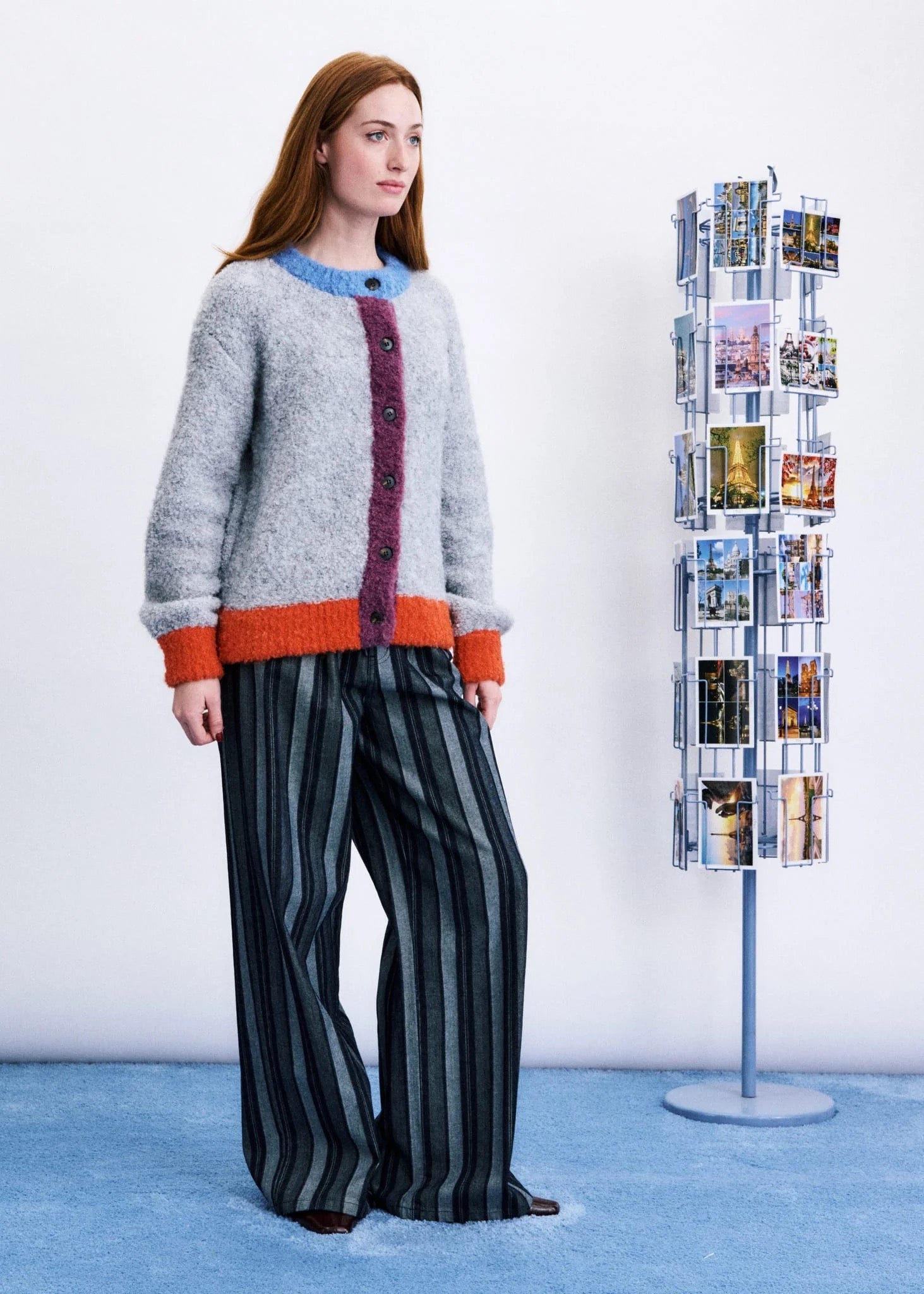 FRNCH  ITHAQUE GREY CARDIGAN