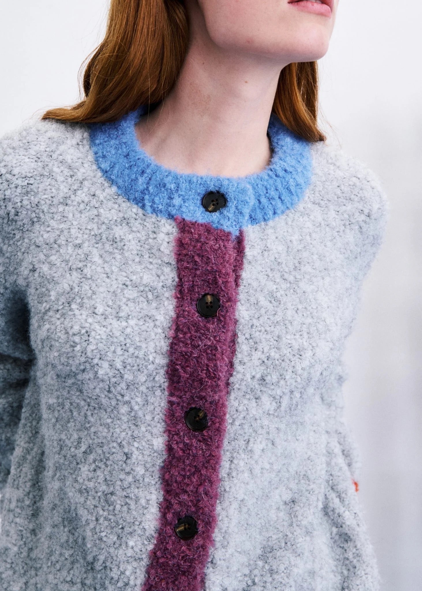 FRNCH  ITHAQUE GREY CARDIGAN
