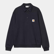 CARHARTT WIP  POLO SWEAT DEEP NIGHT