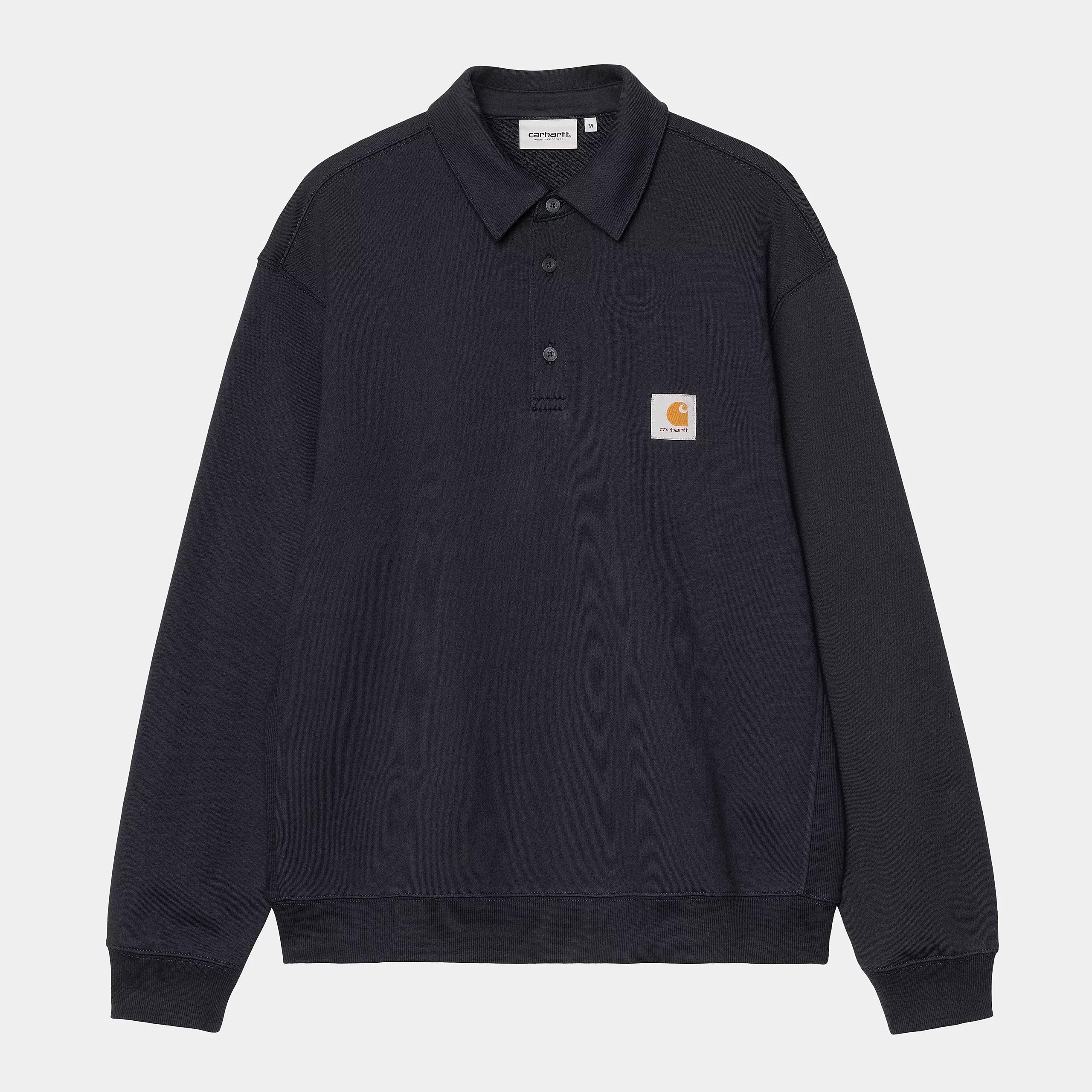 CARHARTT WIP  POLO SWEAT DEEP NIGHT