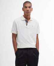 BARBOUR  TARTAN PIQUE POLO WHISPER WHITE