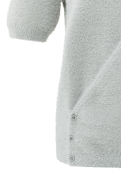 YAYA  FLUFFY WRAP S/S LIGHT GREY