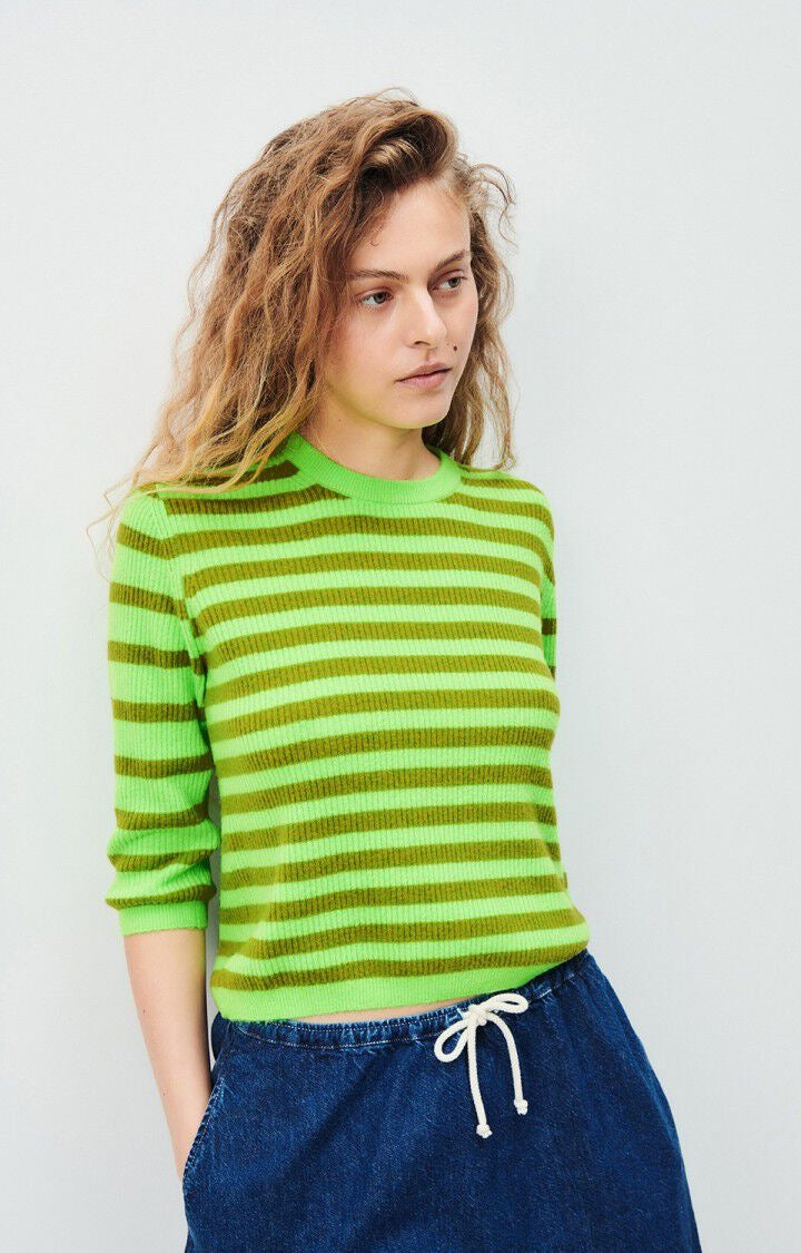 AMERICAN VINTAGE RAXOW STRIPE VERT FLUO RAYE