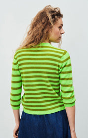 AMERICAN VINTAGE RAXOW STRIPE VERT FLUO RAYE