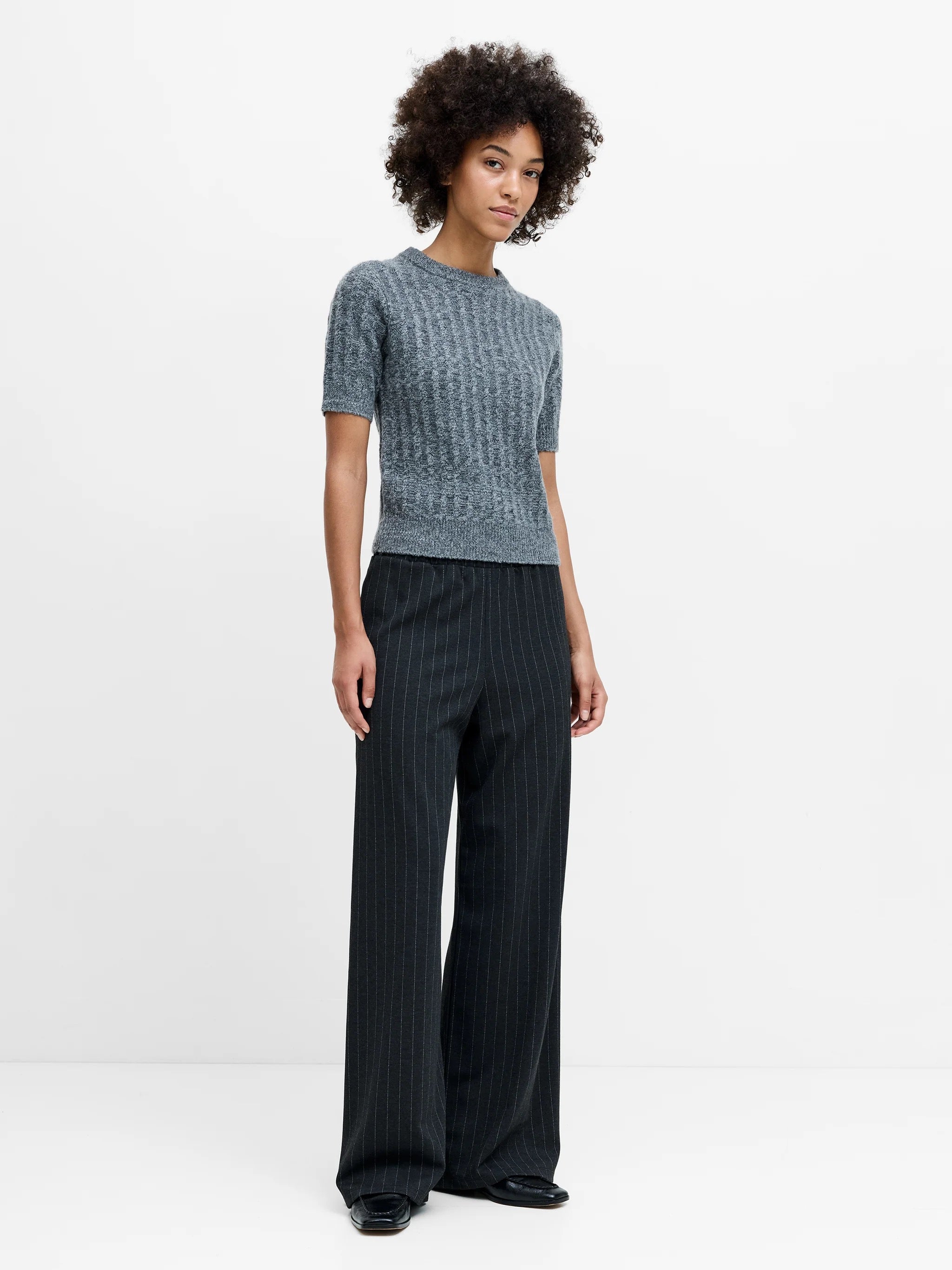 FRENCH CONNECTION  KEZIA TEXTURE MID GREY