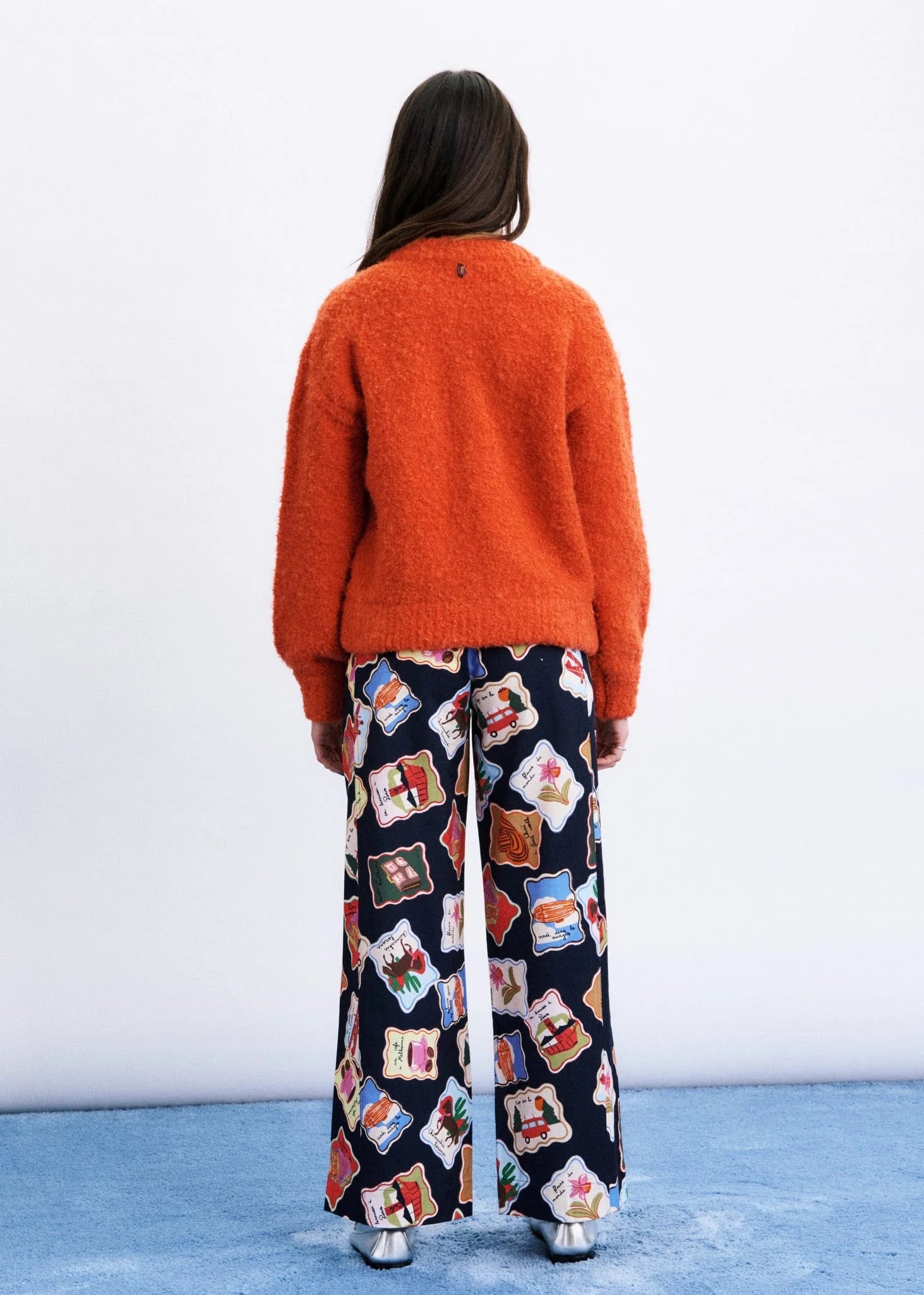 FRNCH  SYROS ORANGE CARDIGAN
