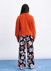 FRNCH  SYROS ORANGE CARDIGAN