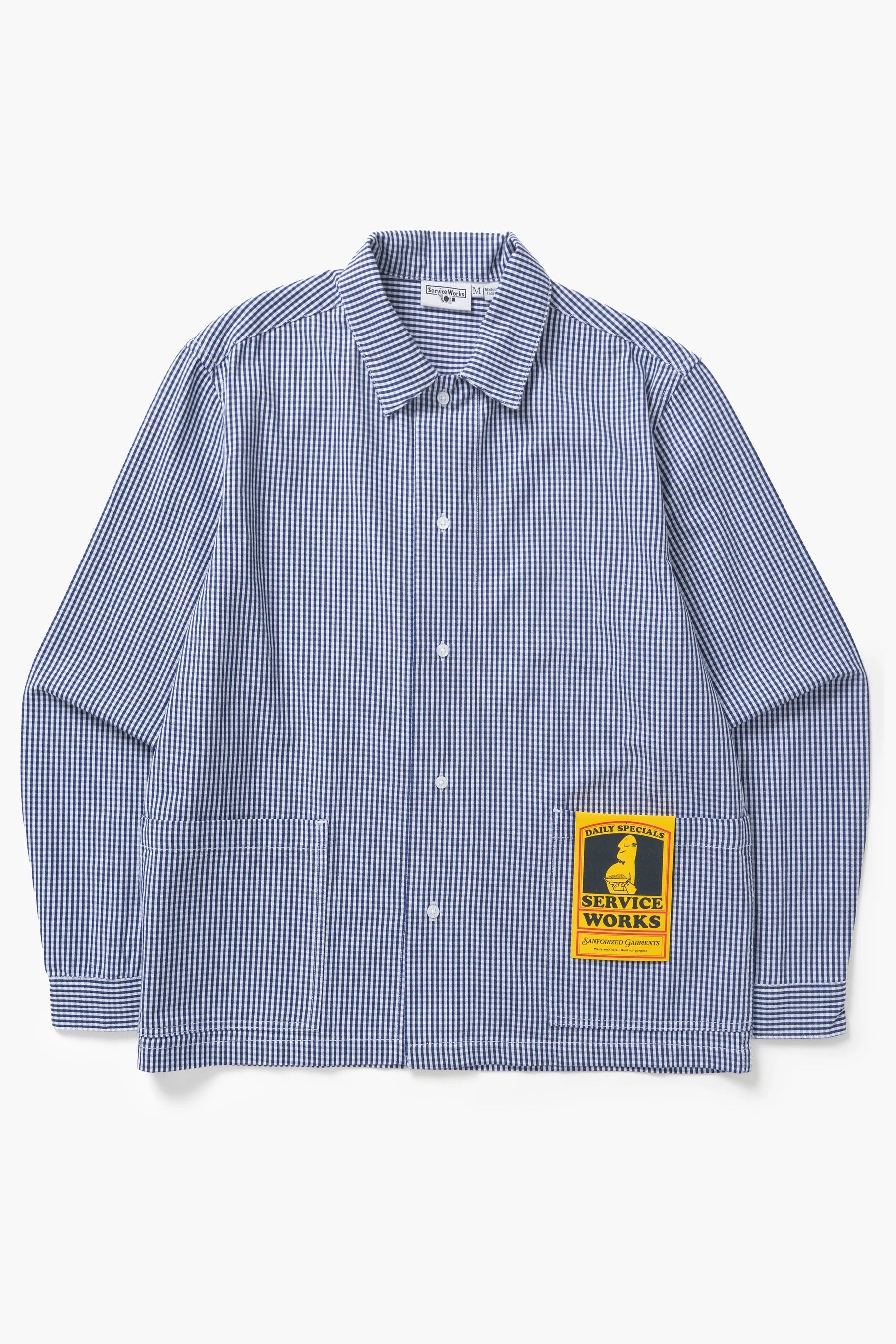 SERVICE WORKS  GINGHAM WAITER Blue