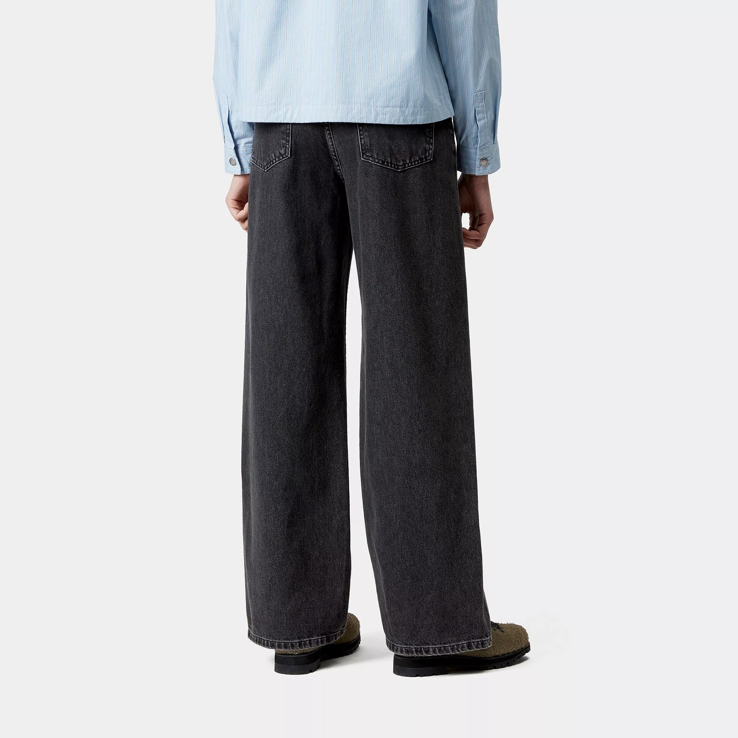 CARHARTT WIP  JANE PANT BLACK DARK USED