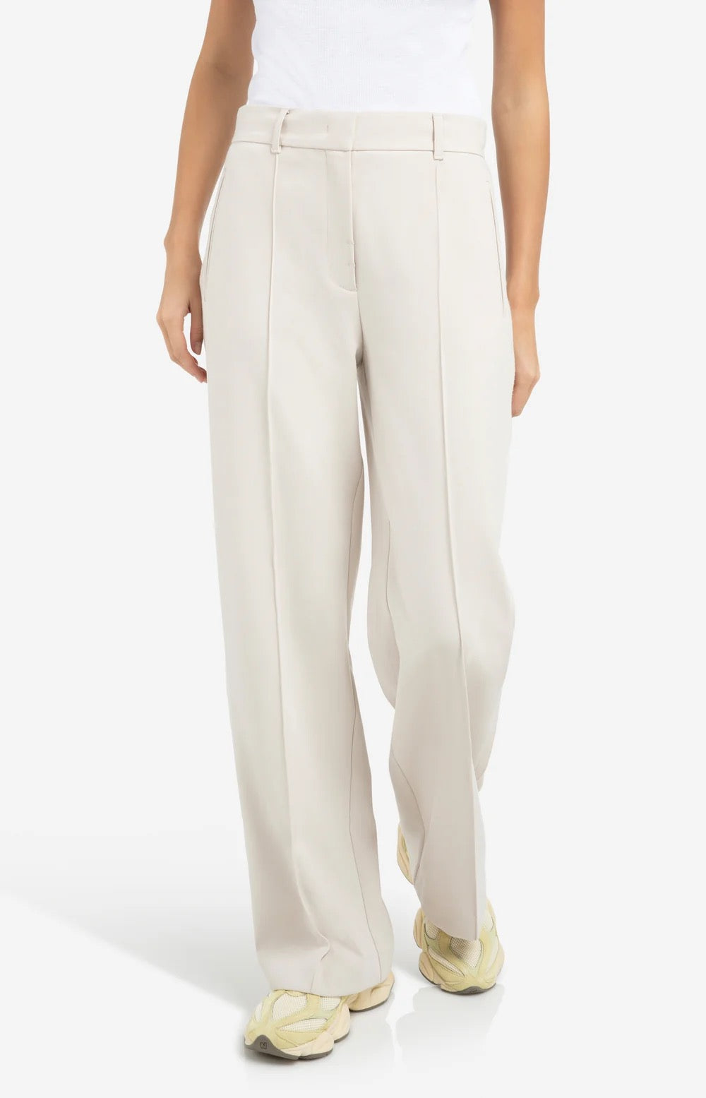 YAYA WIDE LEG KIT BEIGE PANT