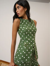 NOBODYS CHILD W COAT GREEN SPOT