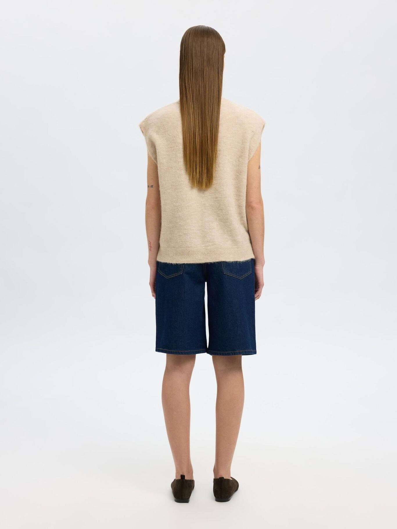 SELECTED LULU VEST BIRCH MELANGE